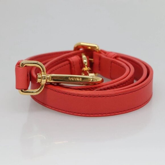 PRADA Hand Bag Nylon 2way Orange Gold Auth 115130 - Picture 14 of 16